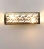 Maloto Metal Flush Mount Wall Light (Gold)