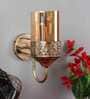 Metal Wall Mounted Uplight Sconce (Antique Gold)