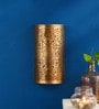 Titan Gold Metal Flush Mount Wall Light
