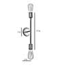 Hubble Metal Novelty Wall Light (Grey)