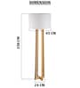 Gold Metal Zenith Quad Gold floor Lamp
