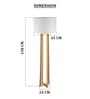 Gold Metal Zenith Quad Gold floor Lamp