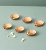 Gold Metallic Design Diyas Set of 6