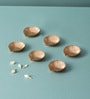 Gold Metallic Design Diyas Set of 6