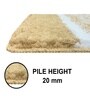 Gold Microfiber 15x23 Inches Super Soft Bath Mat