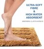 Gold Microfibre 18x30 Inches Absorbent Bath Mat