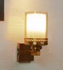 Bumpy Metal Wall Mounted Uplight Sconce (Yellow)