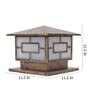 Livi Antique Gold Mild Steel Gate Light