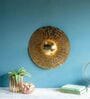 Gold Mild Steel Modern Wall Art 