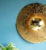 Gold Mild Steel Modern Wall Art 
