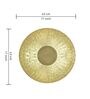 Gold Mild Steel Modern Wall Art 