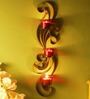 Gold Steel Wall Tea Light Holder