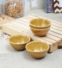 Gold Mustard 150ml (Set of 4) Ceramic Dinner Bowl