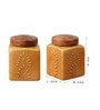 Gold Mustard 500ml (Set of 2) Ceramic Storage Jar