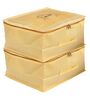 Gold Non Woven Foldable (Set of 2) Underbed Organizer