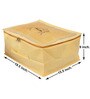 Gold Non Woven Foldable (Set of 2) Underbed Organizer