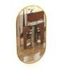 28 Inch Gold Oblong Mirror in Steel Frame 28 Inch Gold Oblong Mirror in Steel Frame