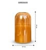 Gold Odorless Amber LED Flicker Candle Large