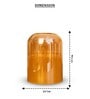 Gold Odorless Amber LED Flicker Candle Small