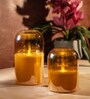 Gold Odorless Amber LED Flicker Candle Small