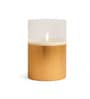 Gold Odorless Birch LED Light Candle Large