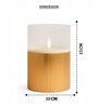 Gold Odorless Birch LED Light Candle Large