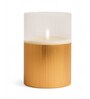 Gold Odorless Birch LED Light Candle Large