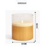Gold Odorless Birch LED Light Candle Small