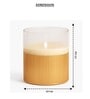 Gold Odorless Birch LED Light Candle Small