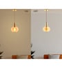 Madeline Gold Gold Glass Hanging Light