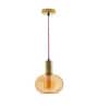 Madeline Gold Gold Glass Hanging Light