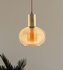 Madeline Gold Gold Glass Hanging Light