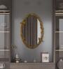 36 Inch Gold Vintage Bird Mirror in Metal Frame