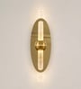 Gold Oval Wall Light with Crystal LED Tube