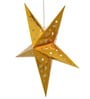 Gold Paper Christmas Star (Set of 2)