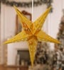 Gold Paper Christmas Star (Set of 2)