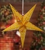 Gold Paper Christmas Star (Set of 2)