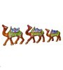 Gold Paper Mache Camel Set Of 3