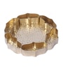 Gold Partition Flower Shape Urli
