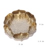 Gold Partition Flower Shape Urli