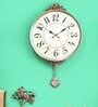 Gold Plastic Crack Pendulum Clock