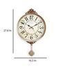 Gold Plastic Crack Pendulum Clock