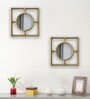 Gold Plastic (Set of 2) Wall Mirror
