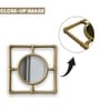 Gold Plastic (Set of 3) Wall Mirror