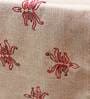 Latvia (12x84) Beige & Red Polyester Table Runner