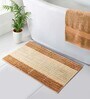 Gold Polyester 32X20 Inches Anti-Skid  Bath Mat