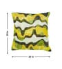 Gold Polyester Abstract 20x20 inches Cushion Covers Set of 3