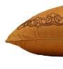 Gold Traditional Polyester Blend 16 x 16 Inch Cushion Cover