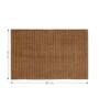 Gold Polyester Machine Made 85x55 cm Bath Mat