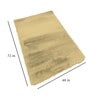 Gold Solid Polyester 4 ft x 6 ft Machine Made Carpet